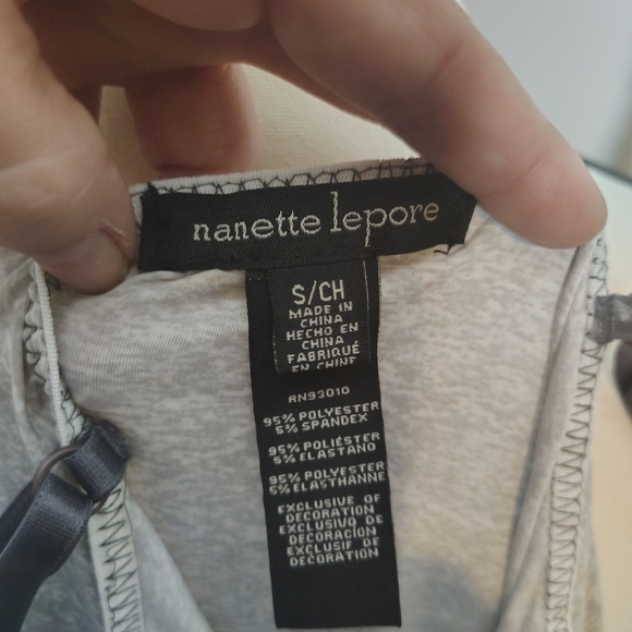 Nanette Lepore Charcoal and Light Gray Chemise - Picture 3 of 3